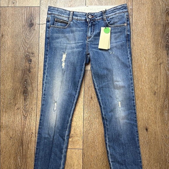 NWT Stella McCartney Lightly Distressed Skinny Jeans Size 29 - Picture 3 of 11